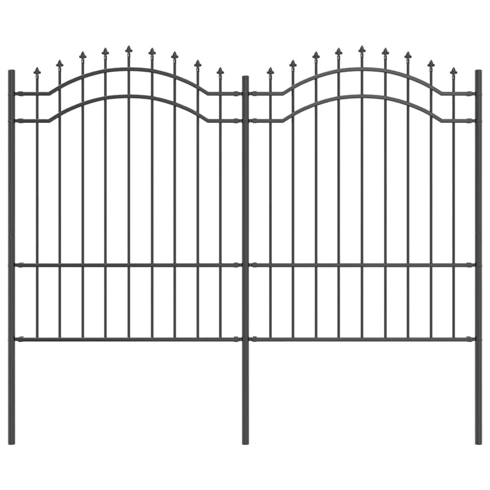 Clôture de jardin woerden 240 x 190 cm acier peint par poudre