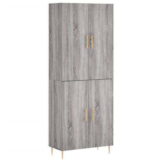 Buffet bahut commode armoire meuble de rangement organisateur cuisine salle de séjour salon haut sonoma 69,5 x 34 x 180 cm bo