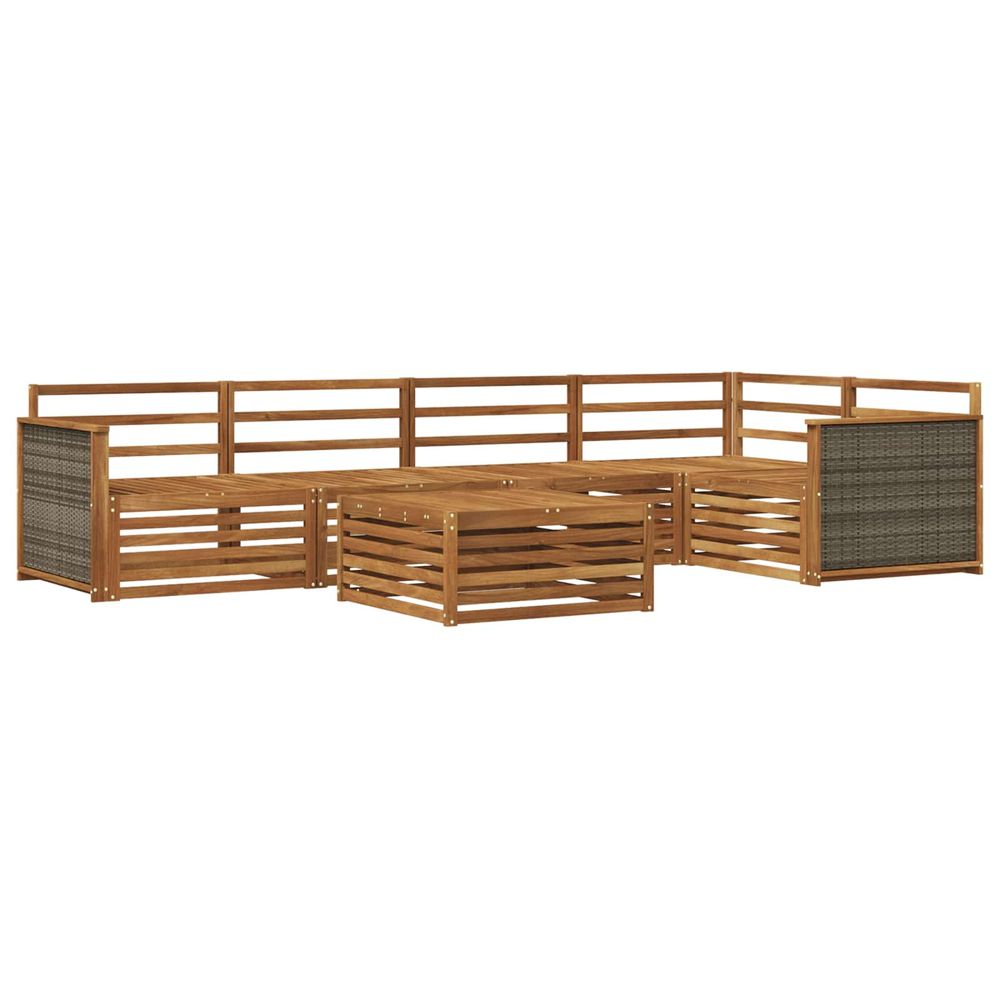 Ensemble de canapés d'extérieur 6 pc naturel