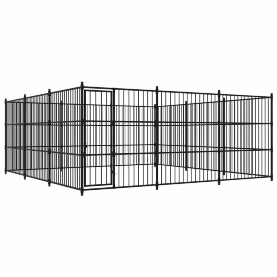 Chenil d'extérieur pour chiens 450 x 450 x 185 cm