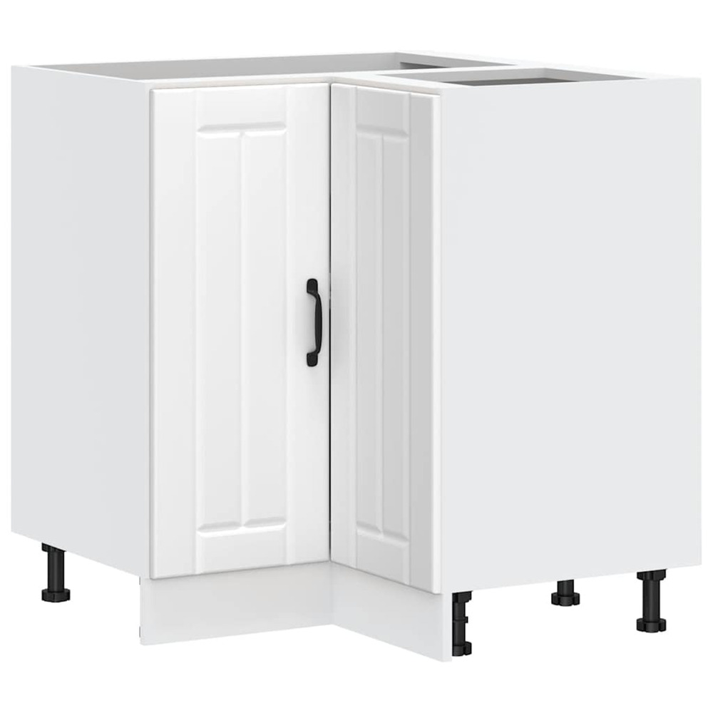 Armoire d'angle de cuisine lucca blanc bois d'ingénierie