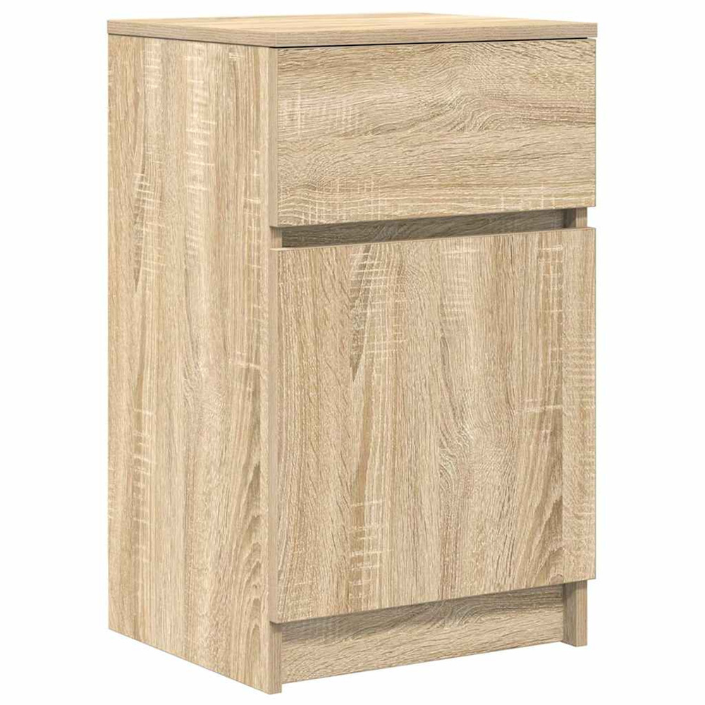 Table de chevet chêne sonoma 39x35x65 cm bois d'ingénierie