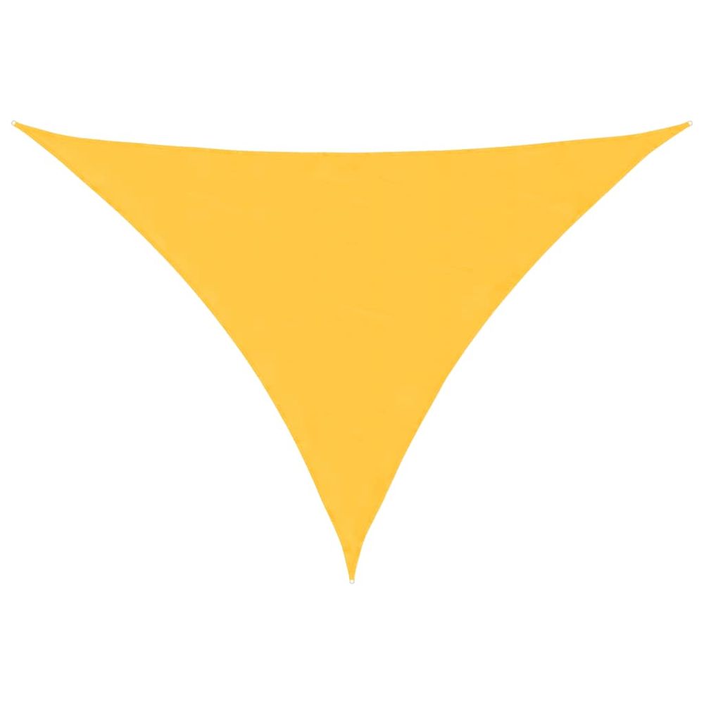 Voile de parasol tissu oxford triangulaire 3x3x4,24 m jaune