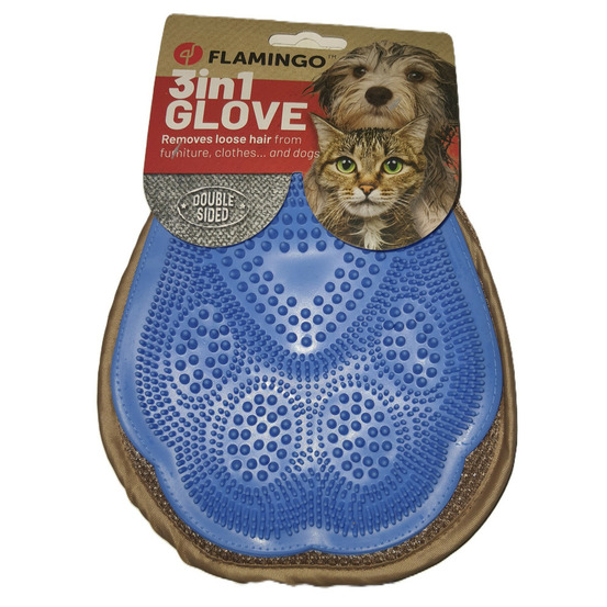 Gant brosse et enlève poils annabelle 2 en 1 pour chiens et chats