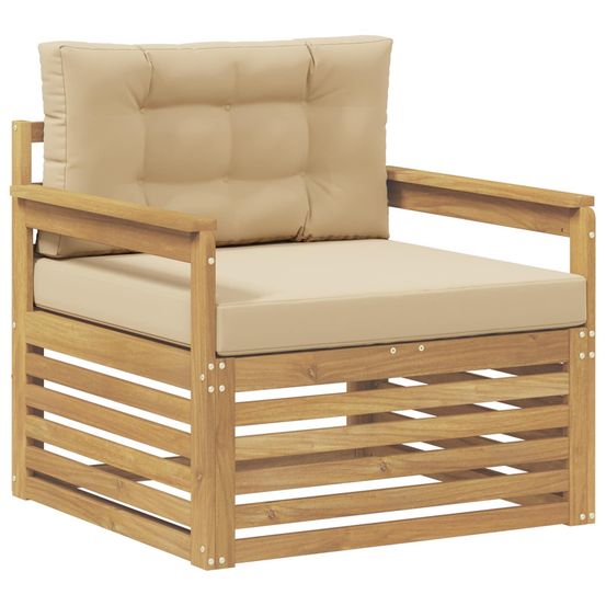 Canapé d’extérieur polyester blanc