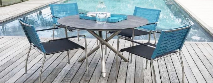Table jardin aluminium extensible 3m40 - fuga