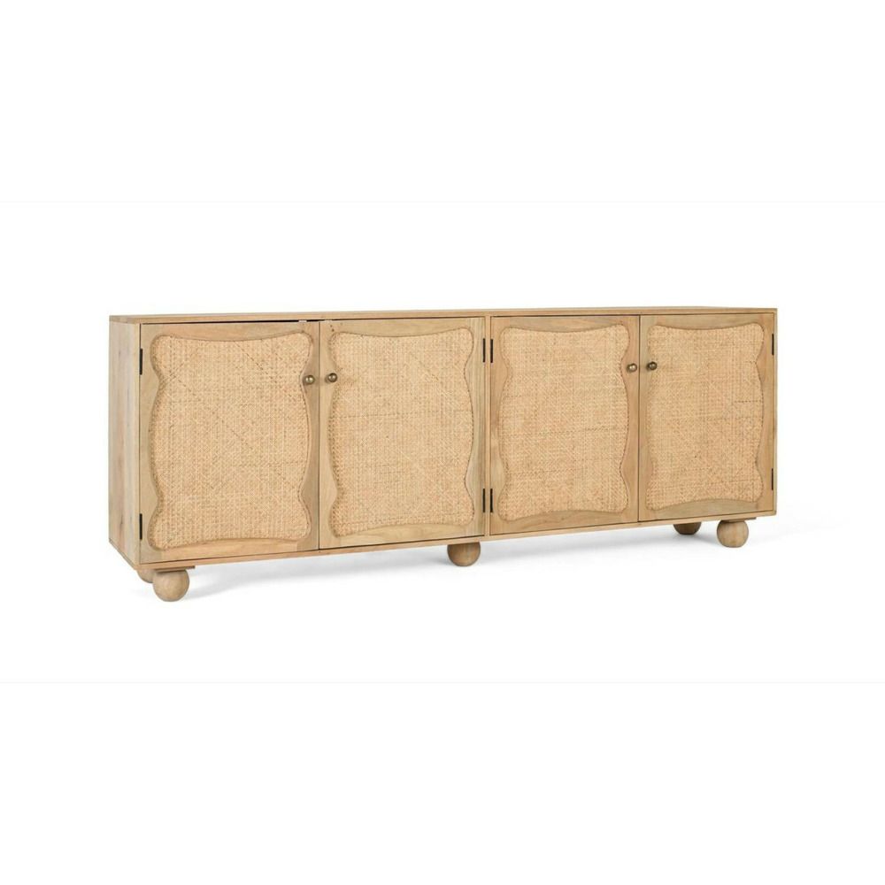 Buffet bois naturel - décoration d'autrefois