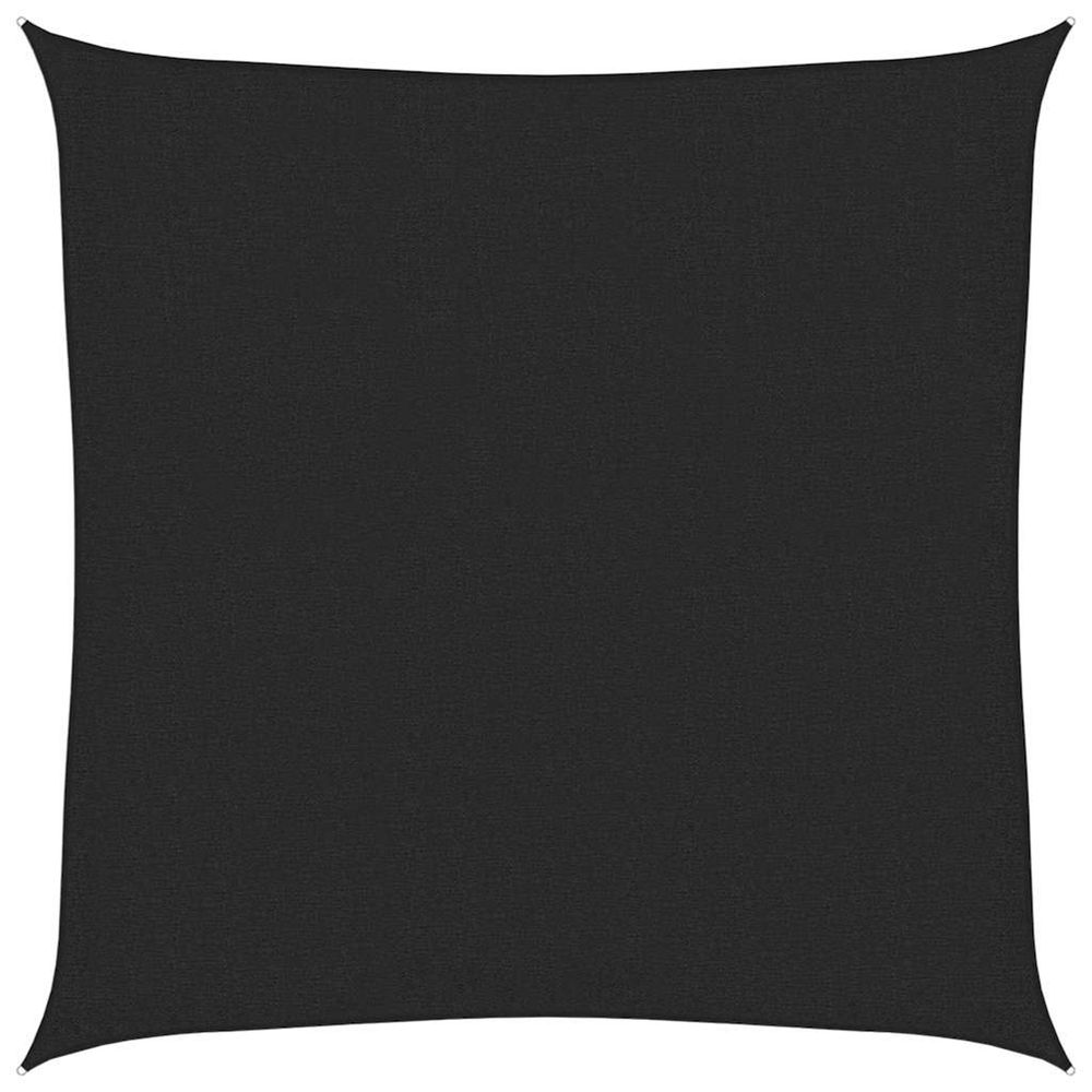 Voile d'ombrage 160 g/m² noir 3x3 m pehd