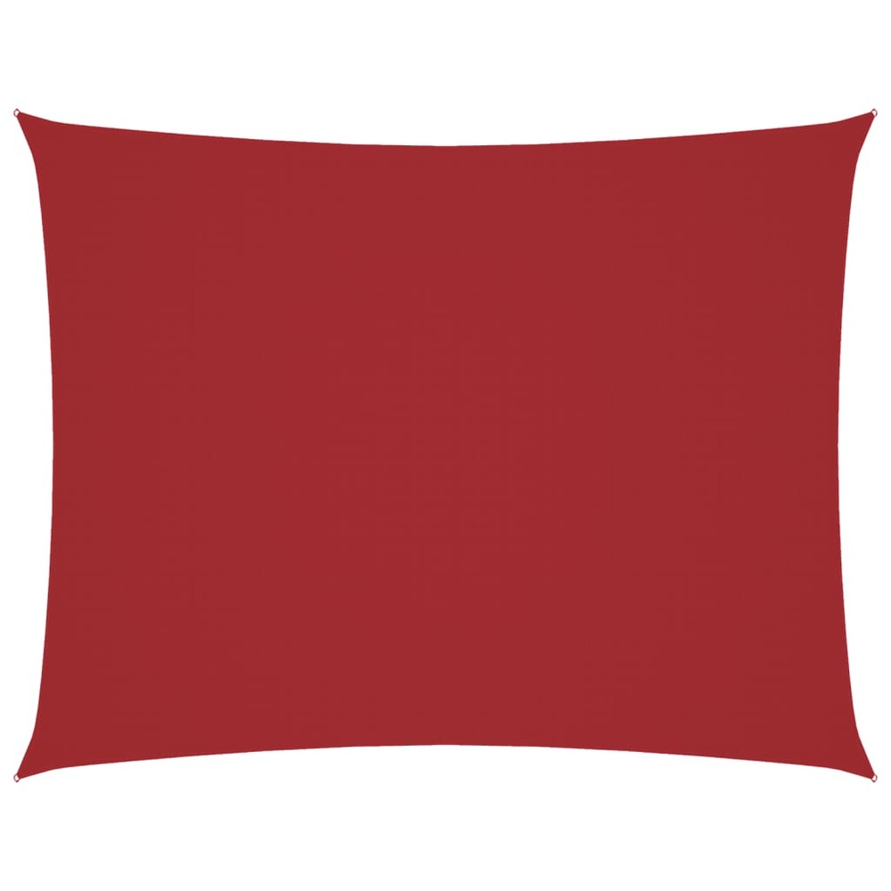 Voile de parasol tissu oxford rectangulaire 2,5x4 m rouge