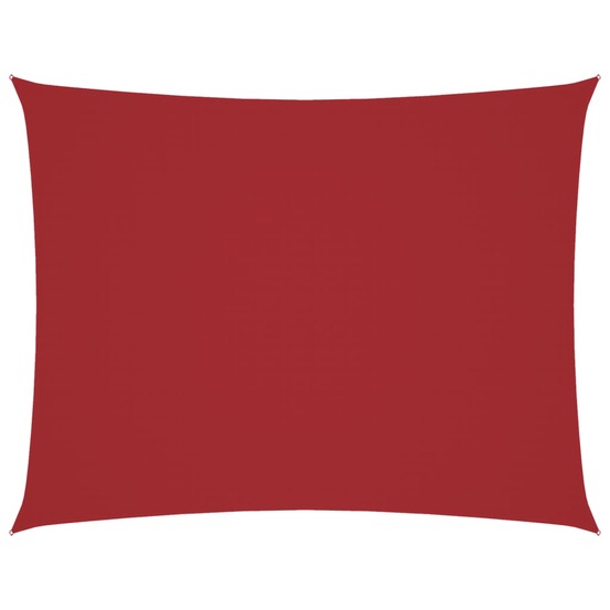 Voile de parasol tissu oxford rectangulaire 2,5x4 m rouge