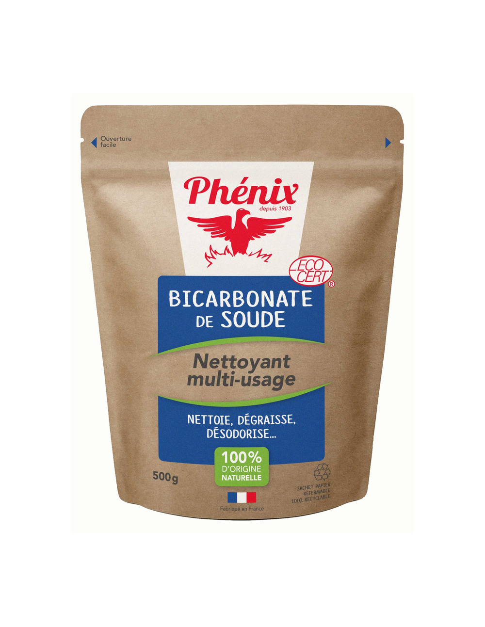 Bicarbonate de soude ecocert sachet 500gr