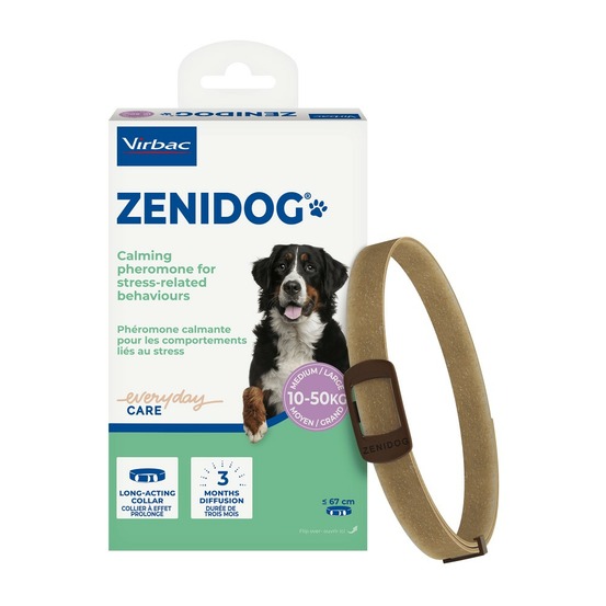 Zenidog collier chien phéromones apaisantes moyen / grand