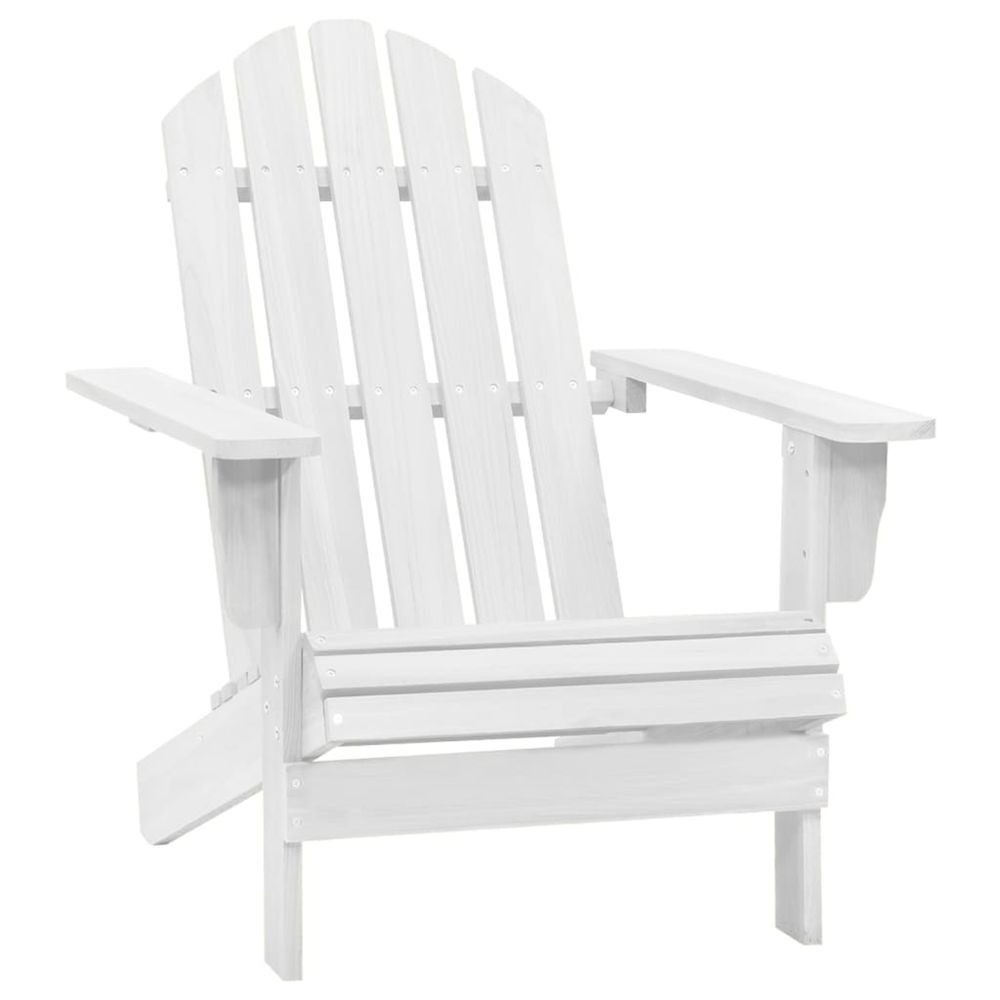 CHAISE DE JARDIN BOIS BLANC-(868694)