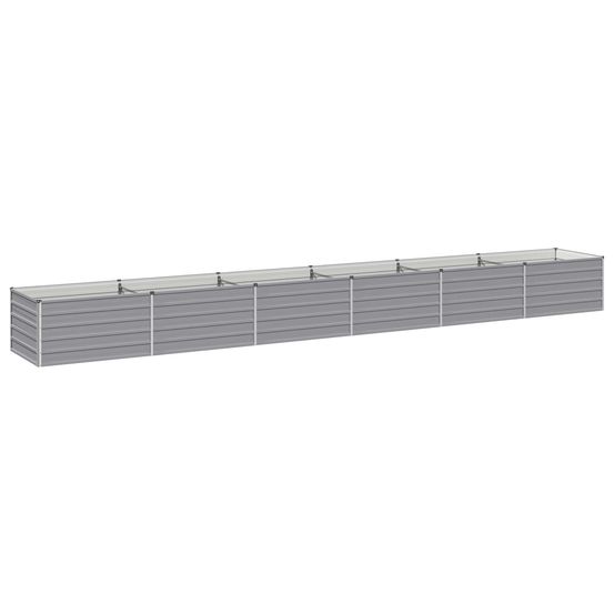 Jardin surélevé gris 600 x 80 x 55 cm acier laminé à froid