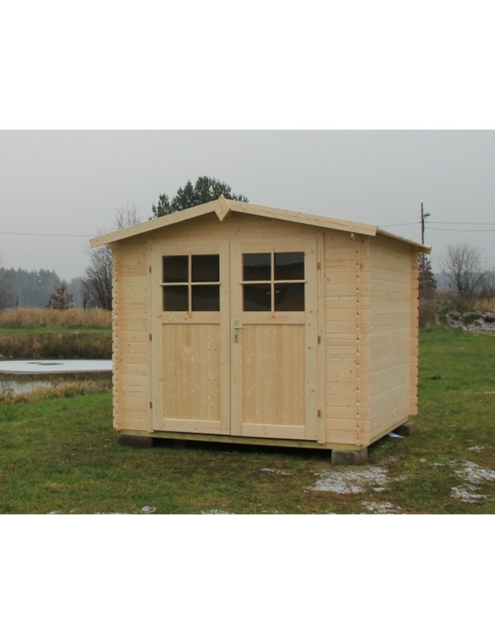 Maison de jardin pyrethre en bois épicéa 266x266 cm h. 235 cm