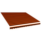 Toile d'auvent orange et marron 450x300 cm