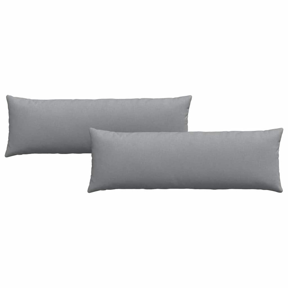 Coussins de canapé 2 pcs gris clair 120 x 40 cm tissu