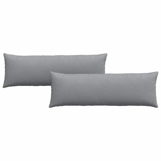 Coussins de canapé 2 pcs gris clair 120 x 40 cm tissu