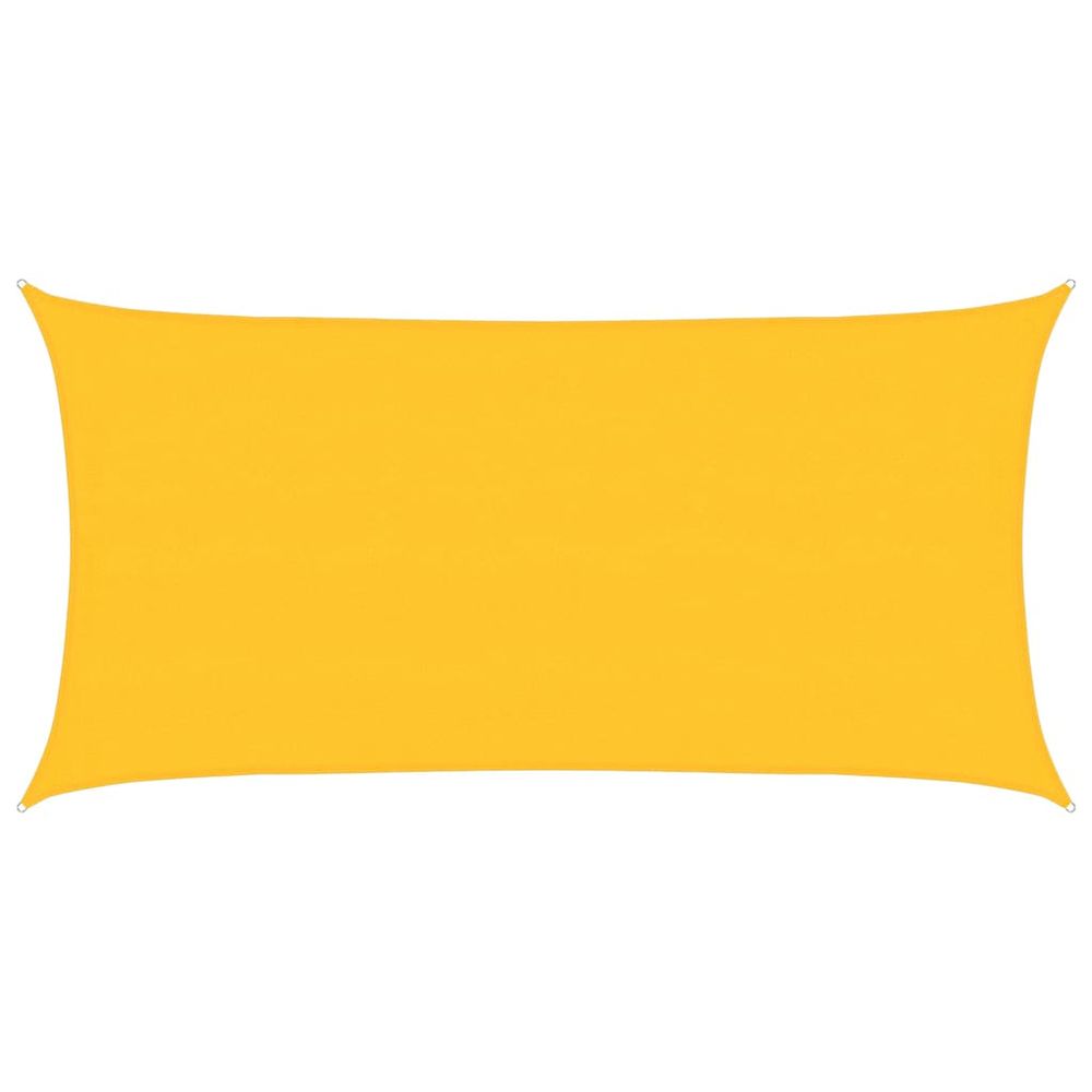Voile d'ombrage 160 g/m² rectangulaire jaune 4x7 m pehd