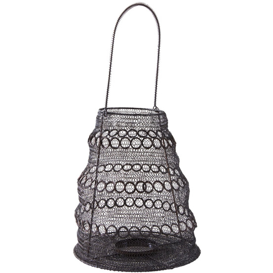 Photophore métal cuivré antique