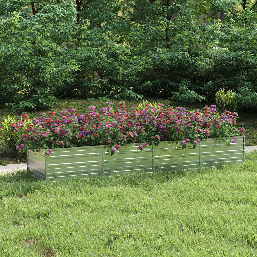 Très grand bac potager acier galvanisé jardin potager xxl 320x80x45cm