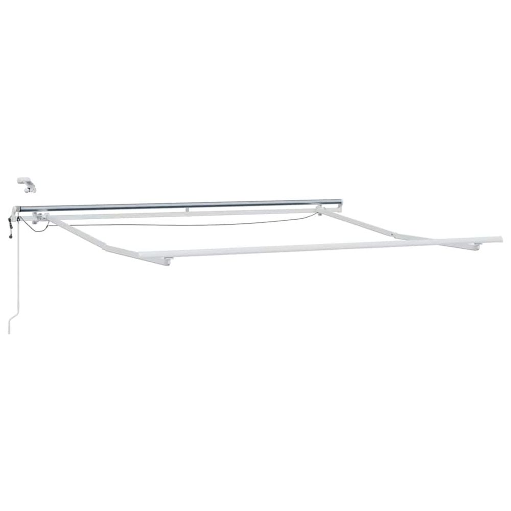 Cadre d'auvent blanc 3 x 2,5 m aluminium