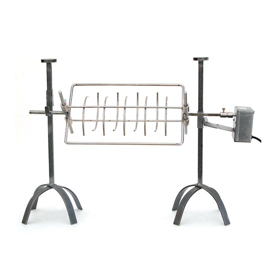 Tournebroche à l'anglaise l80 cm