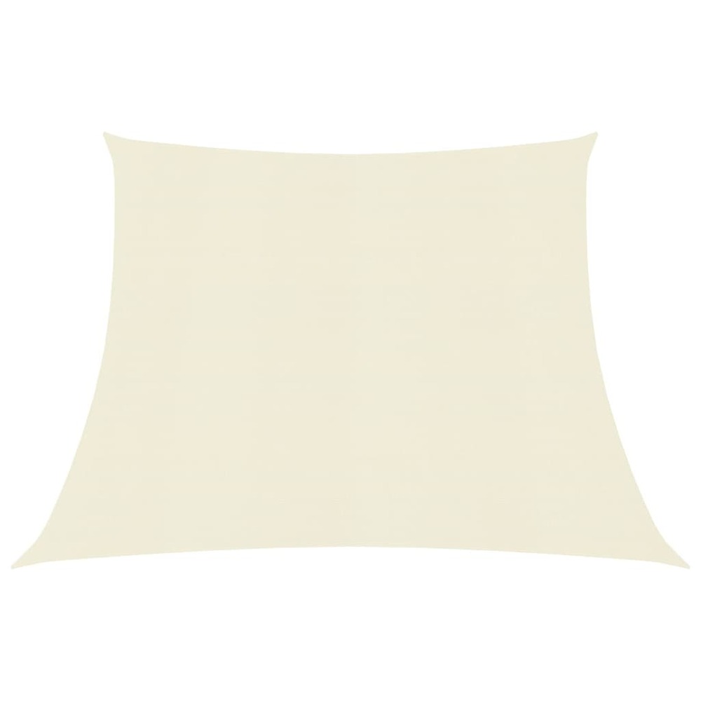 Voile d'ombrage 160 g/m² 3/4 x 3 m crème pehd