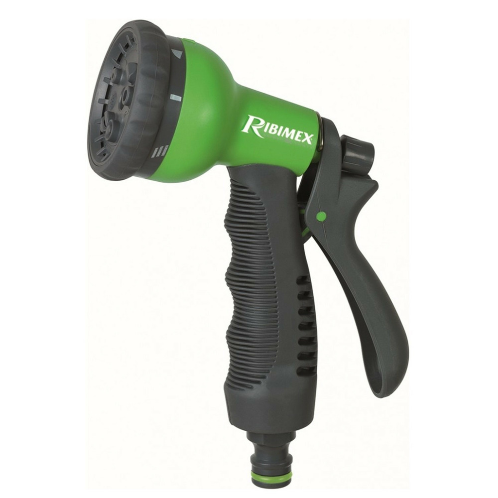 Pistolet pomme multijets d'arrosage bmi, bi-matière avec revêtement antidérapant soft-touch