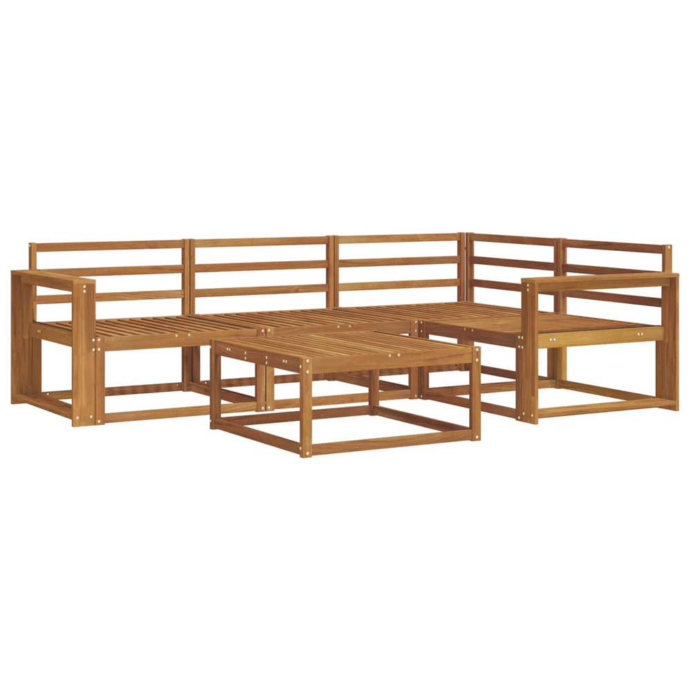 Ensemble de canapés d'extérieur 5 pcs naturel