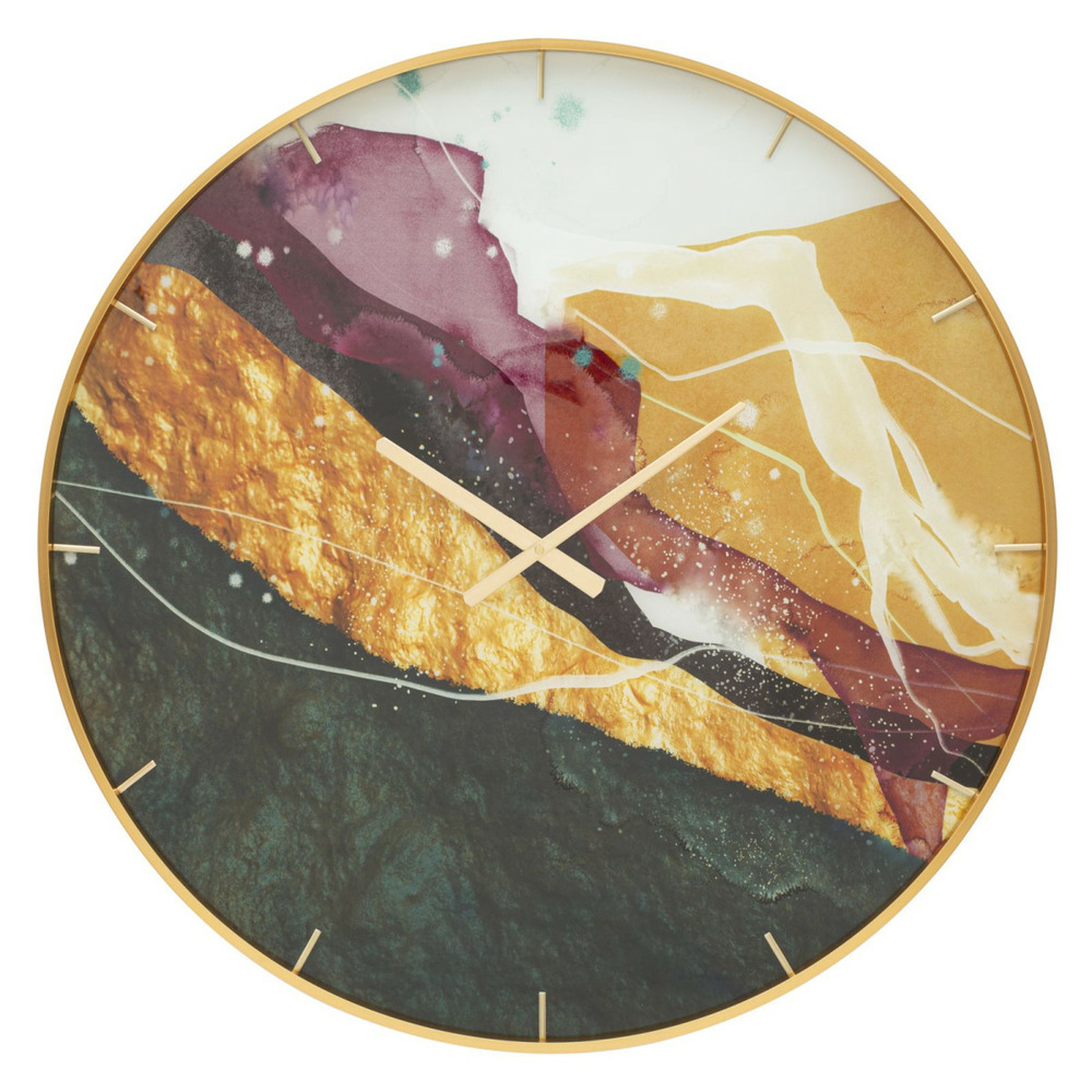 Horloge murale en verre 