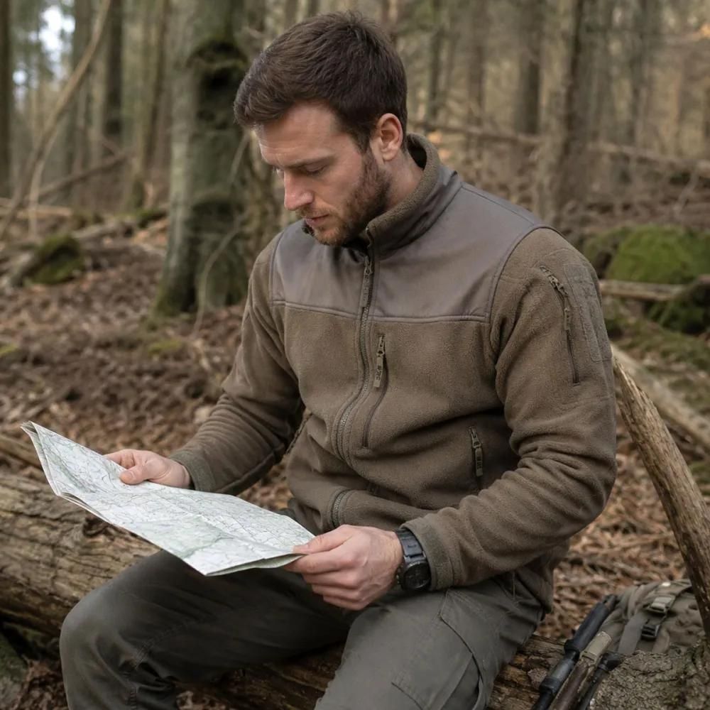 Veste alpha microfleece polaire 420g/m² 5 poches tactiques
