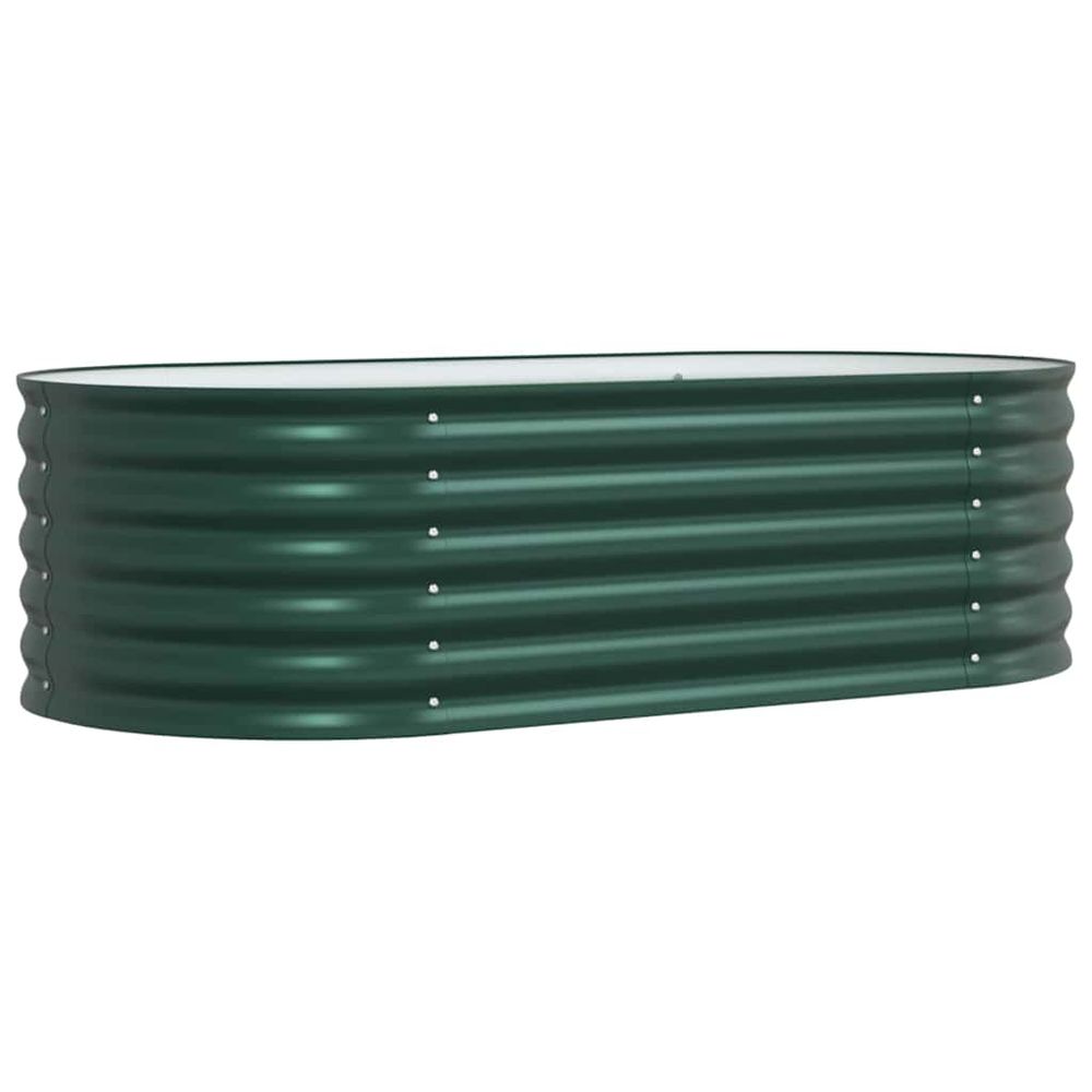 Lit surélevé vert 160 x 80 x 44 cm acier