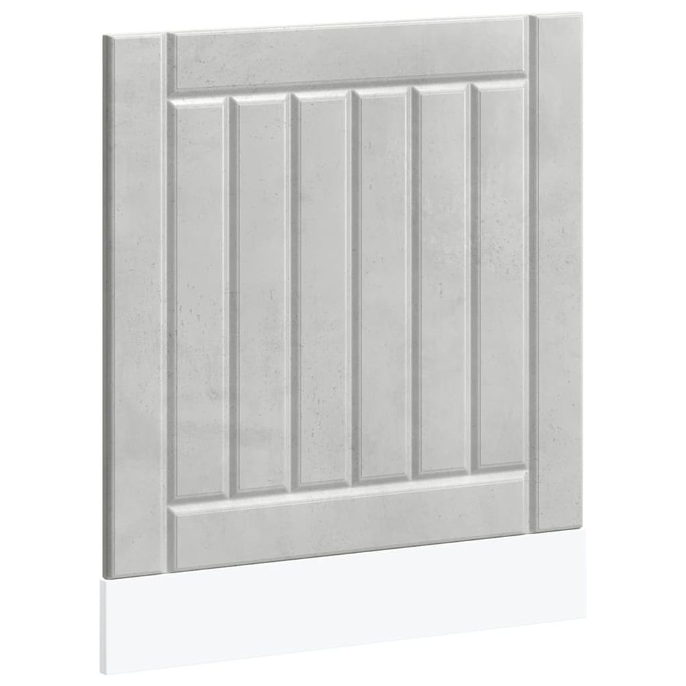 Panneau de lave-vaisselle lucca gris béton bois d'ingénierie