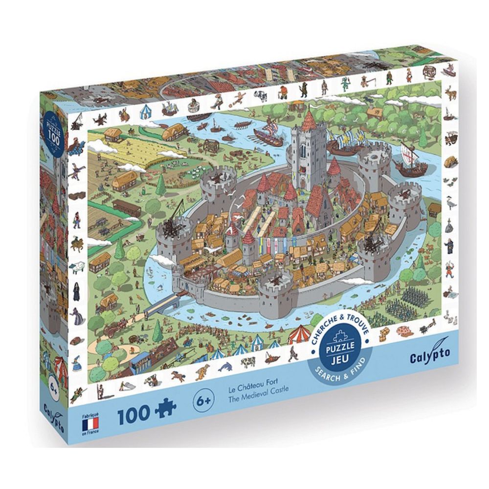 Puzzle 100 pieces chateau fort - sentosphere