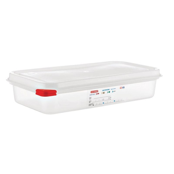 Boîte alimentaire gn 1/3 araven 2,5 l - lot de 4