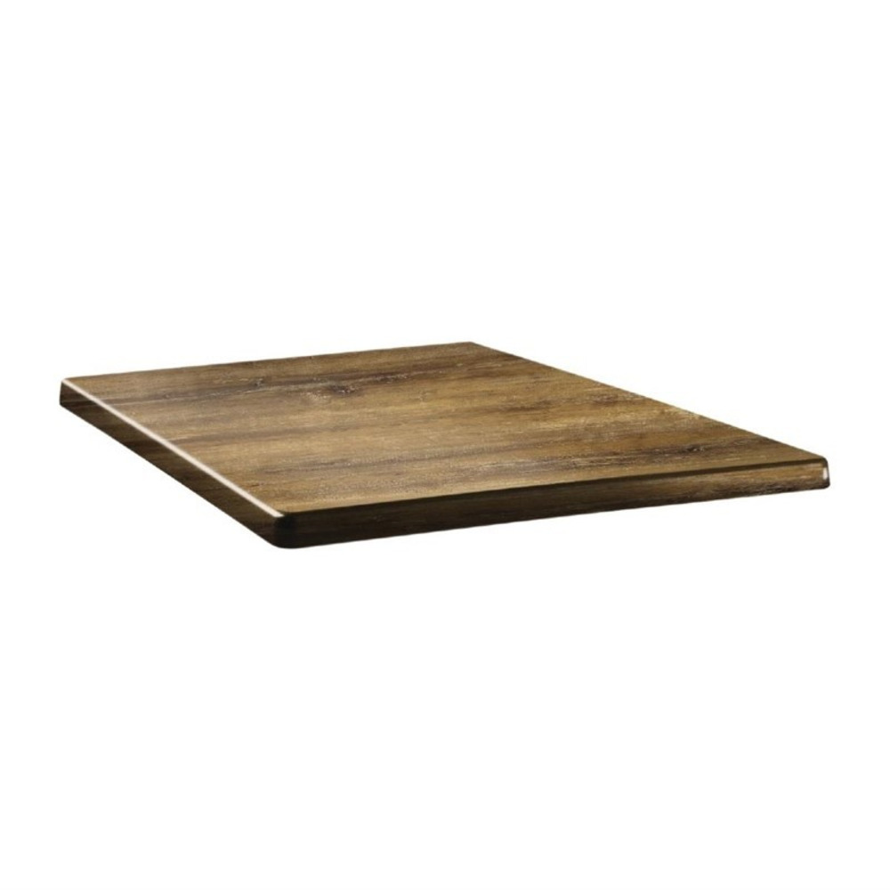 Plateau de table carré - 80 x 80 - line atacama cherry