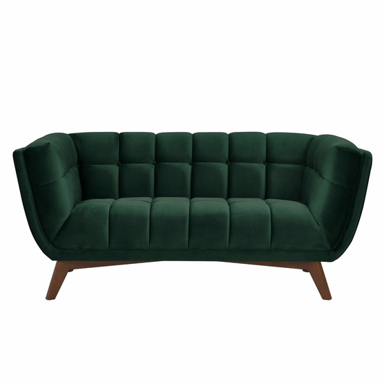 Mona-canapé 2 places en velours vert foncé