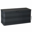 Boîte de rangement de jardin noir 117x45x56 cm
