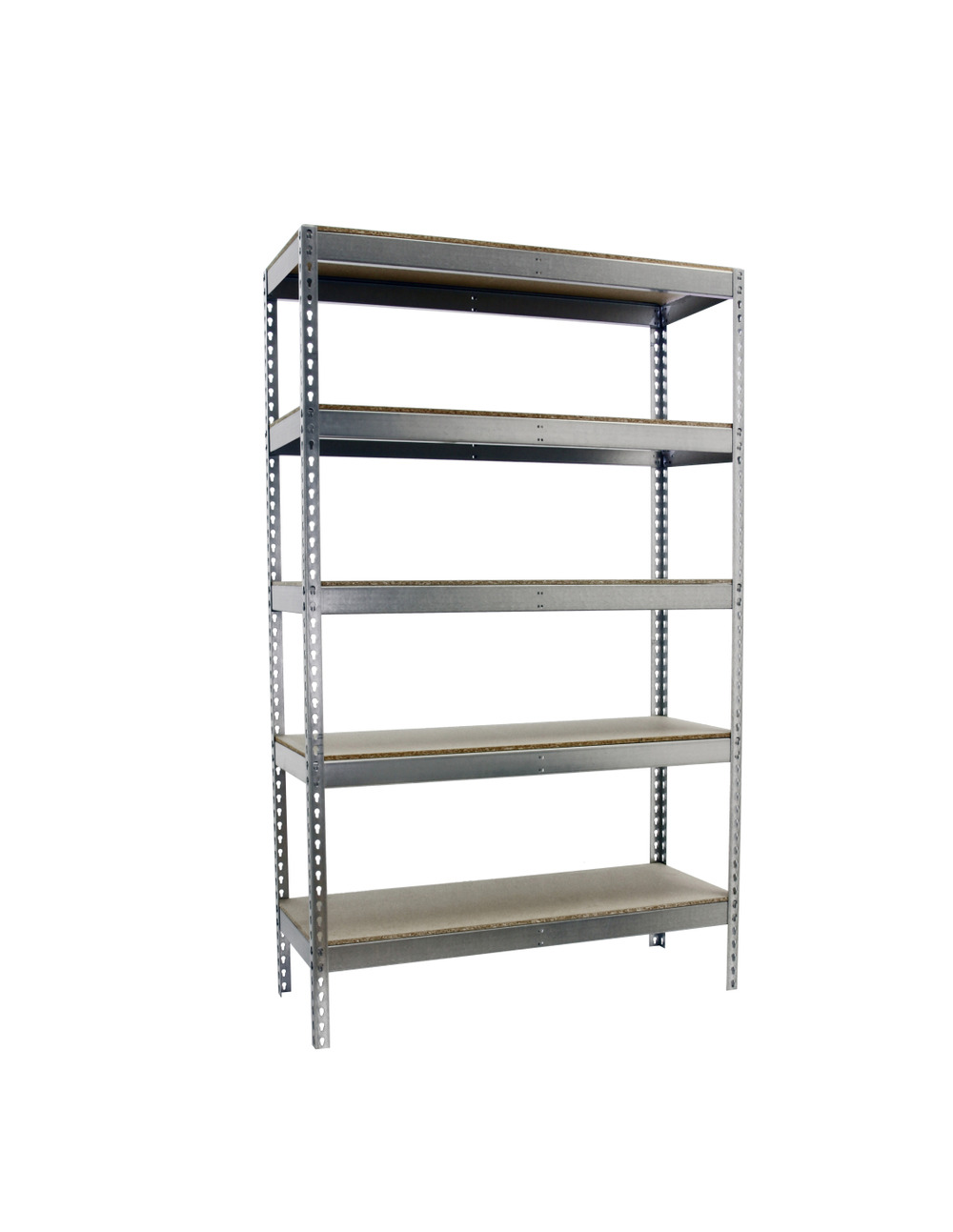 Etagère sans vis ecoforte 1206-5 chipboard 3000 galva/bois galva/bois 3000x1200x600 - simonrack