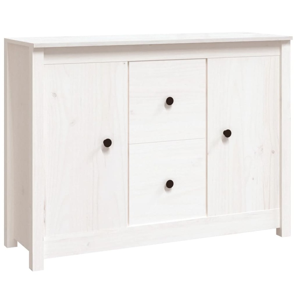 Buffet bahut commode armoire meuble de rangement organisateur cuisine salle de séjour salon 100 x 35 x 74 cm bois massif de p