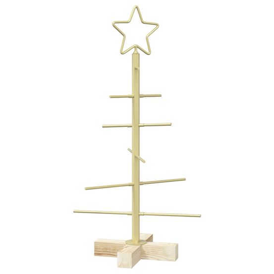 Sapin de noël en métal avec support kuopio 60 cm acier doré