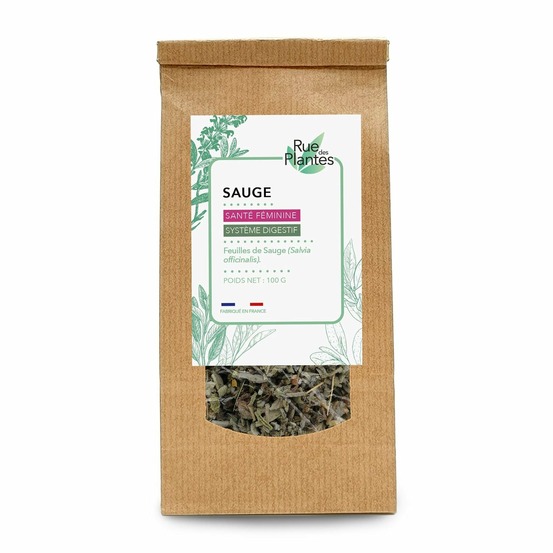 Sauge feuilles coupées tisane 100g