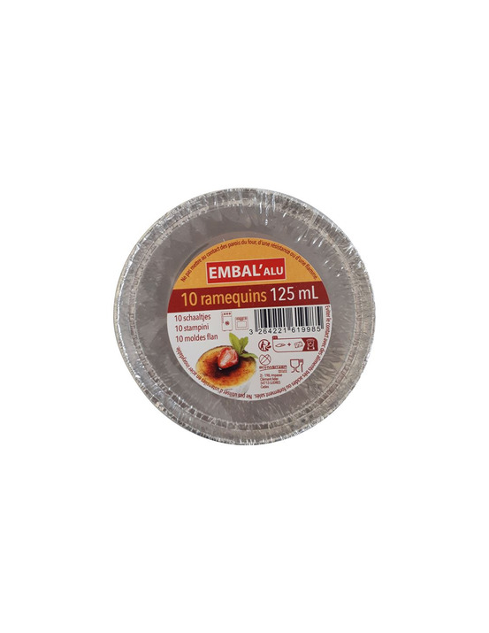 Ramequins aluminium x10 - embal'alu
