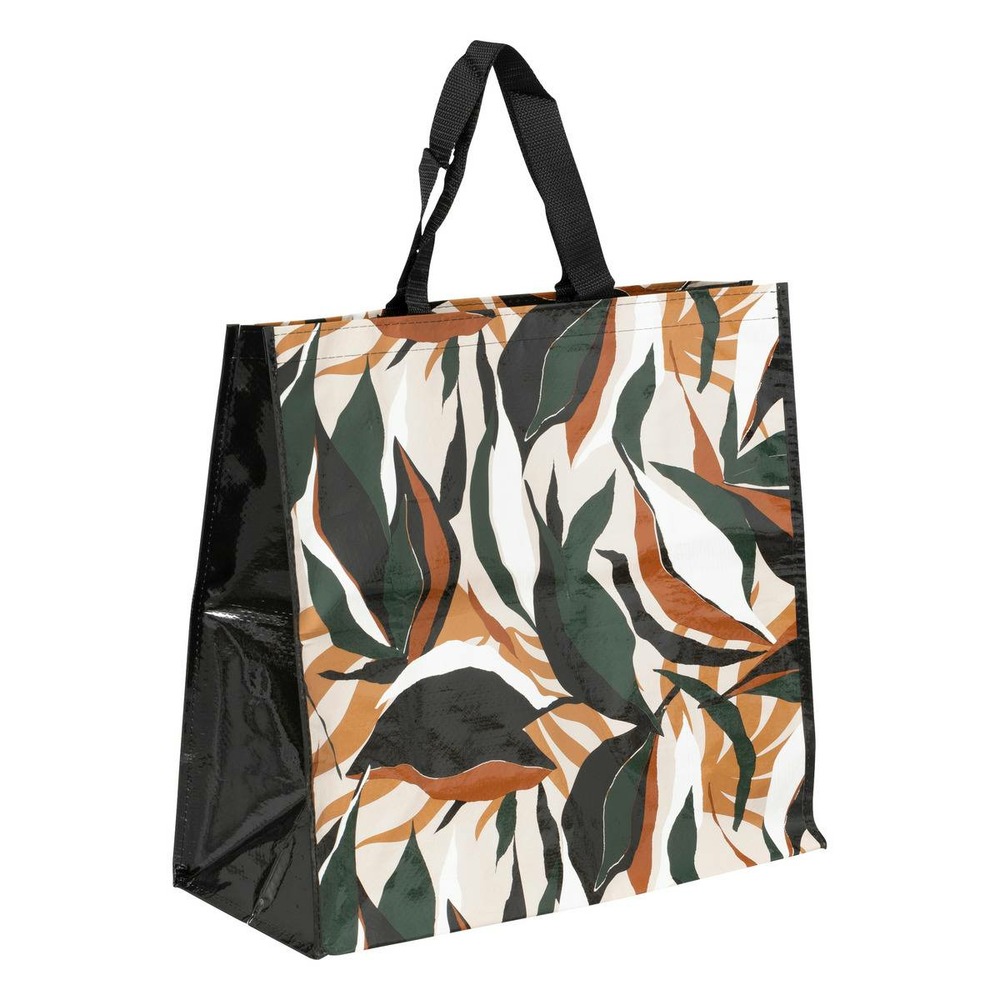 5five - sac de shopping motif laurier 45x43cm