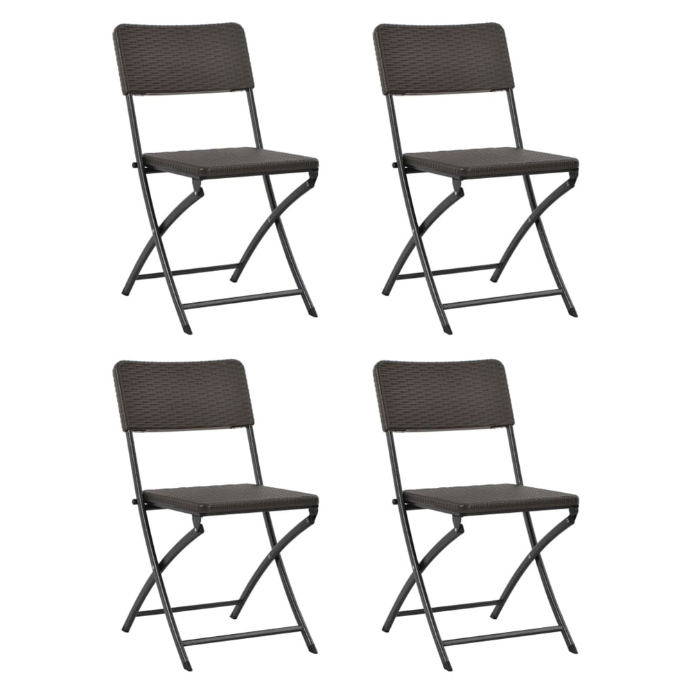 CHAISES PLIABLES DE JARDIN 4 4-(867961)