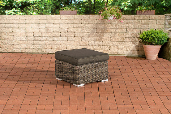 Tabouret bilbao / madère anthracite