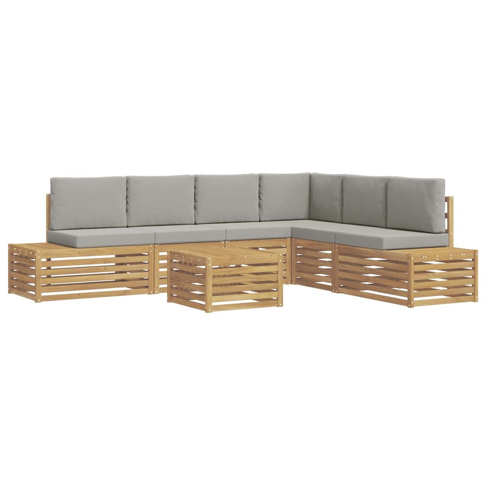 7 pc ensemble de canapés d'extérieur polyester