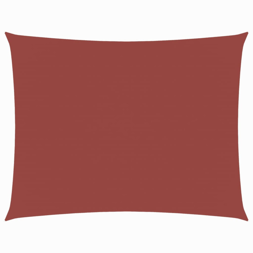 Voile de parasol tissu oxford rectangulaire 2,5x4 m terre cuite