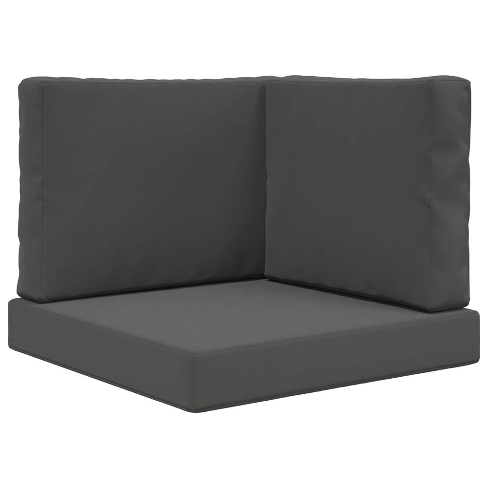 Coussin de canapé d'extérieur polyester anthracite 60 x 60 cm